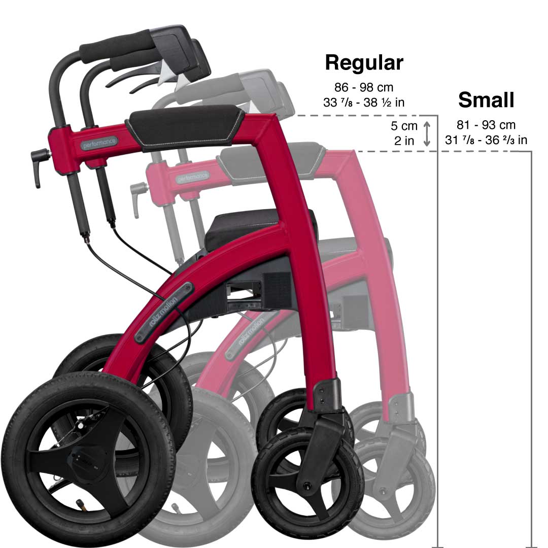 The Rollz Motion Performance shown in two sizes, small and regular