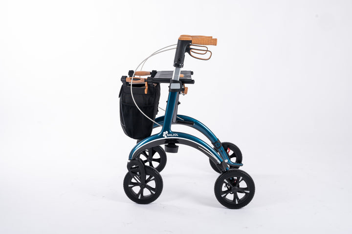 Profile view of a Saljol Carbon walking frame