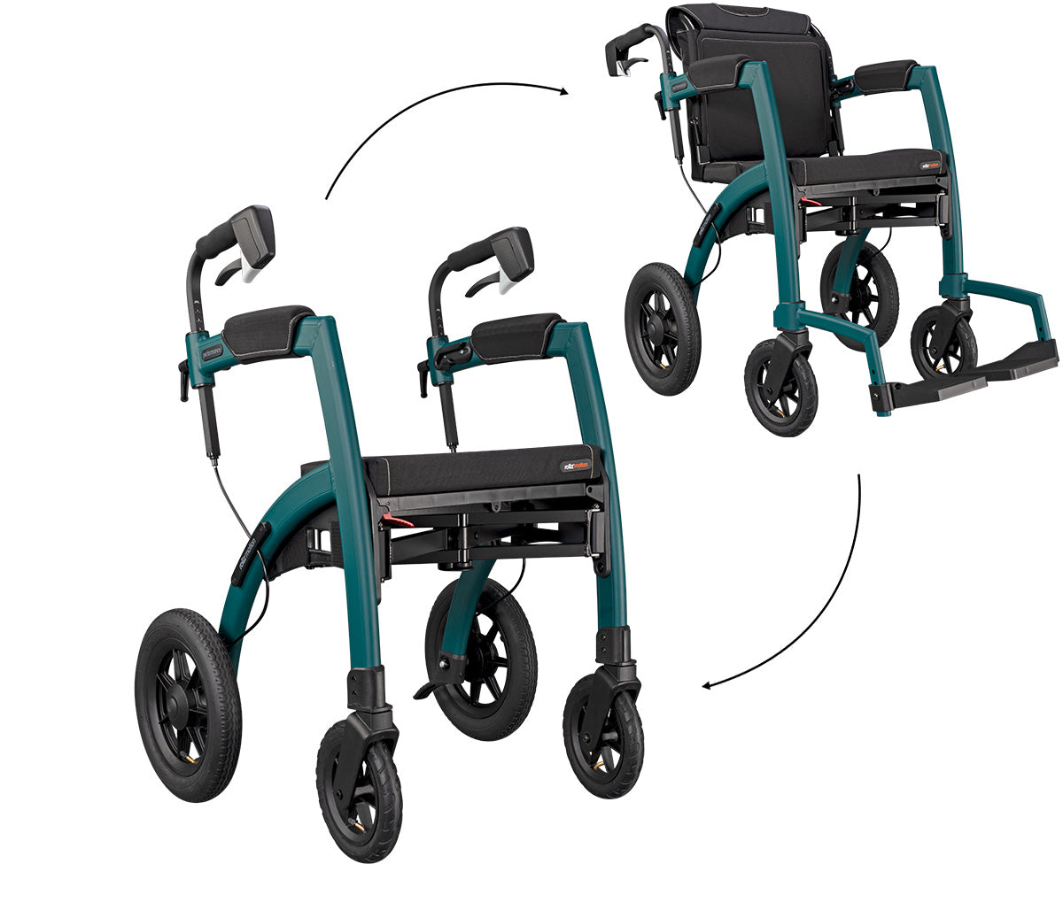Rollz Performance | 2-in-1 Walker Wheelchair | Locomo Australia