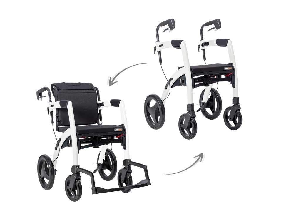 Rollz Motion 2-in-1 Walker Wheelchair
