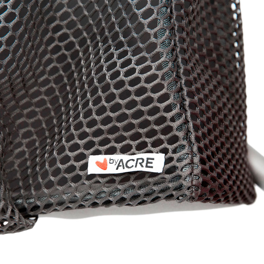close up of byACRE logo on a bag