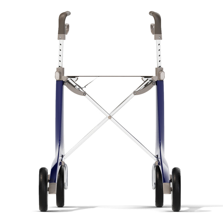 Premium lightweight mobility aid in blue on white background