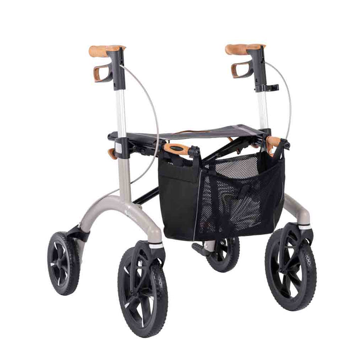 The small size silver Saljol rollator on a white background