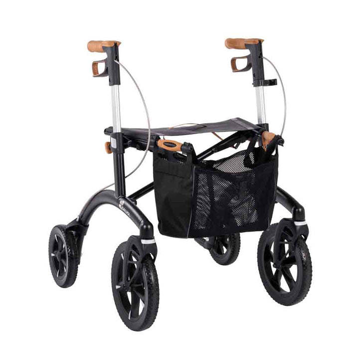 The small size black  Saljol rollator on a white background