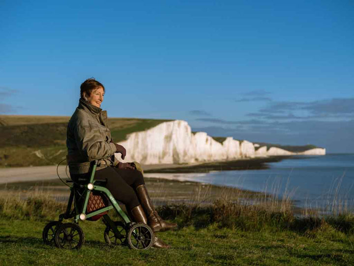 Uplivin All Terrain Trive Dual-Folding Walker Autumn Rouge