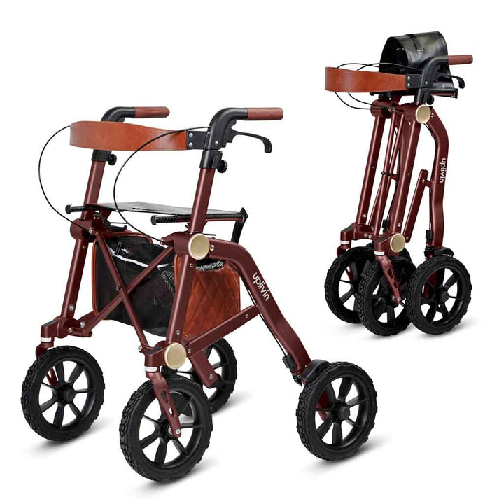 Uplivin All Terrain Trive Dual-Folding Walker Autumn Rouge