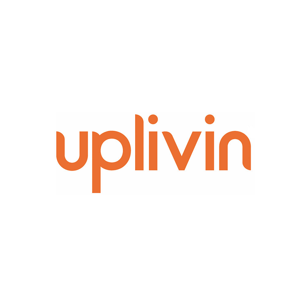 The logo of 'Uplivin' on a white background